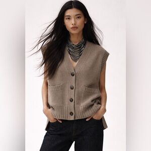 Zara oversized sweater vest stock